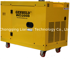 Saldatore motorizzato Generator, saldatore diesel silenzioso Generator di GENWELD WD200B 200A